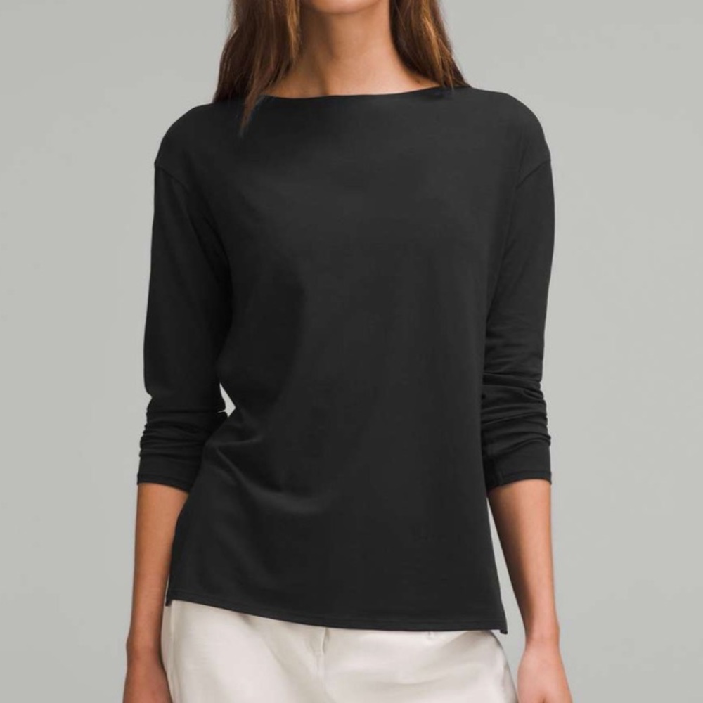 Lululemon Relaxed-Fit Boatneck Long-Sleeve Shirt NWT Size 4